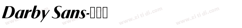 Darby Sans字体转换